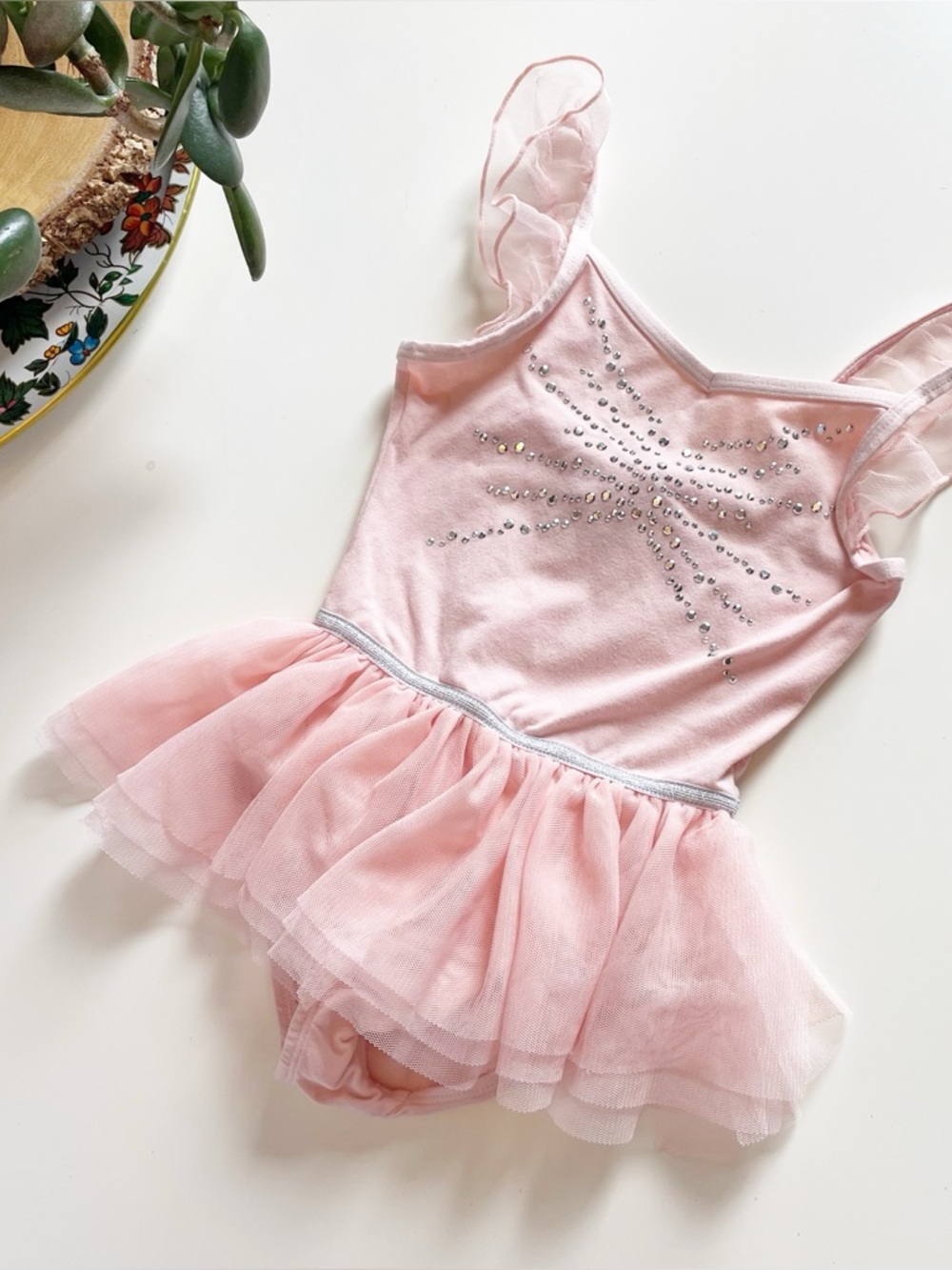 More Than Magic Pink Studded Tulle Leotard | 6/6x